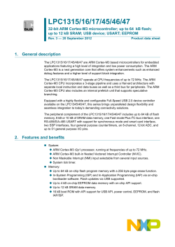 LPC1315/16/17/45/46/47