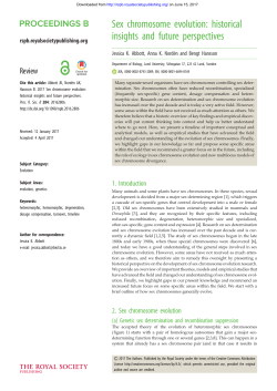 Sex chromosome evolution: historical insights and future perspectives