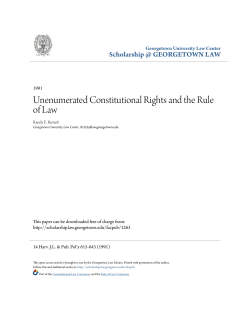 Unenumerated Constitutional Rights and the Rule of Law