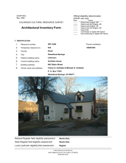 682 Gilpin Street - City of Steamboat Springs