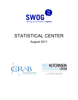 statistical center - Cancer Research And Biostatistics