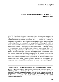 The Capabilities of Industrial Capitalism