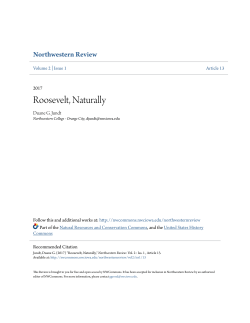 Roosevelt, Naturally - NWCommons