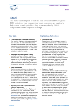 Steel - International Carbon Flows (CTC791)