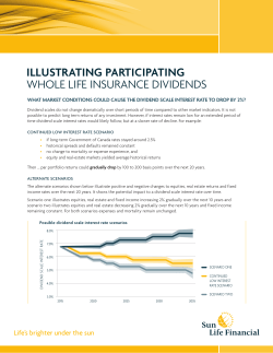 illustrating participating whole life insurance dividends