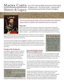 Magna Carta - Legislative Assembly of British Columbia