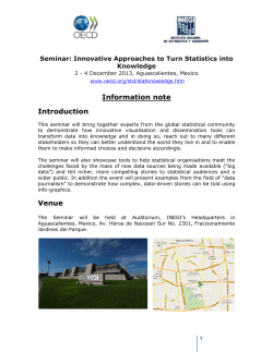 Information note Introduction Venue
