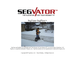 SegVator&reg; SegPlow&trade; PDF