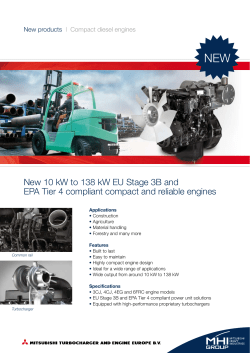 Compact diesel engines promotional pages