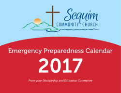 Emergency Preparedness Calendar