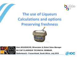 Liqueurs MCC 2016