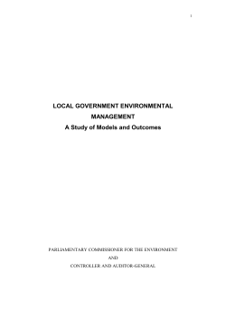 UNITARY AUTHORITY STUDY