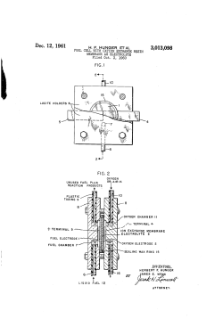 Fuel cell with cation exchange resin membrane as electrolyte