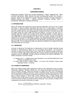 Sathyabama University Metal Metallic compounds + Energy