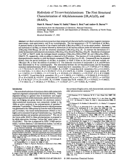 Hydrolysis of tri-tert-butylaluminum: the first structural