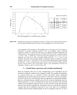 5 &mdash; Partial linear regression and variation partitioning