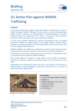 EU Action Plan against Wildlife Trafficking