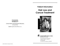Hair Loss and Cancer Treatment