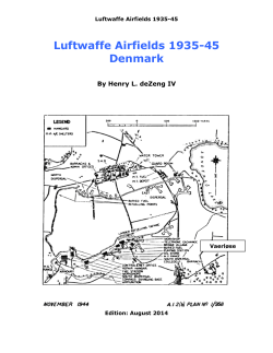 Denmark - The Luftwaffe, 1933-45