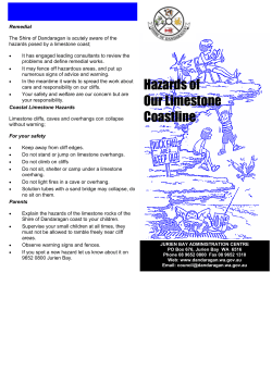Hazards of Our Limestone Coastline