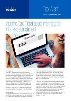 Total asset method for interest adjustment