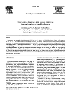 Energetics, structure and excess electrons in small sodium