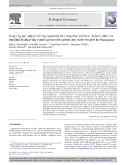 2009 Wendland et al.Targeting PES Madagascar
