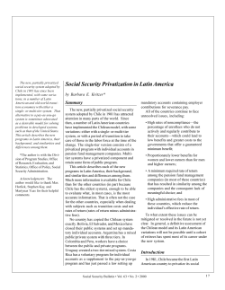 Social Security Privatization in Latin America