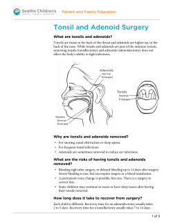 PE041 Tonsil and Adenoid Surgery