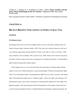 Chapter 14 &ndash; Human Rights (Lykes)