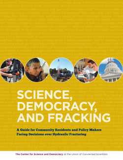 science, democracy, and fracking