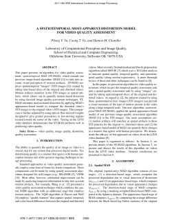 A Spatiotemporal Most-Apparent-Distortion Model for Video Quality