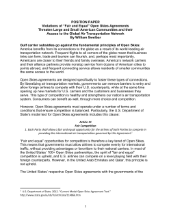 Fair and Equal - Partnership for Open and Fair Skies