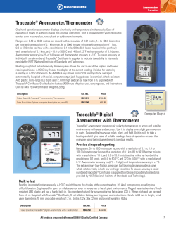 Traceable&reg; Anemometer/Thermometer