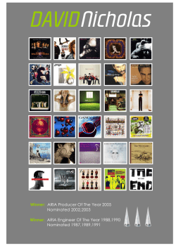 David Nicholas Bio 2014 - Rhinoceros - Music