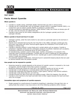 Facts About Cyanide
