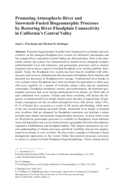 Promoting Atmospheric-River and Snowmelt