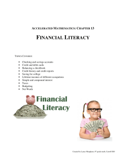 financial literacy