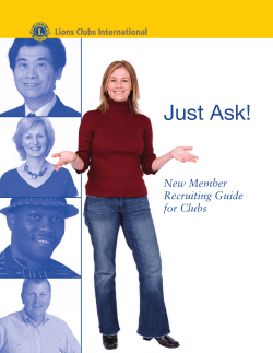 Just Ask! - Lions Clubs International