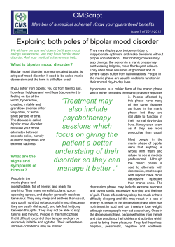 CMScript Exploring both poles of bipolar mood disorder