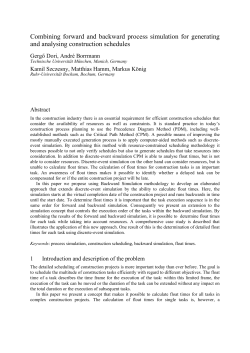 Combining forward and backward process simulation for generating