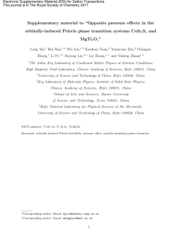 Supplementary material to &ldquo;Opposite pressure effects in the orbitally