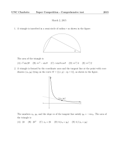 2015 exam - UNC Charlotte