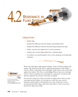4.2 Resistance in Fluid Systems