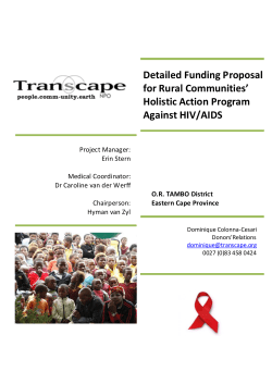 Detailed Funding Proposal for Rural Communities` Holistic Action