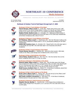 N O RTH EAST-10 CO N FEREN CE