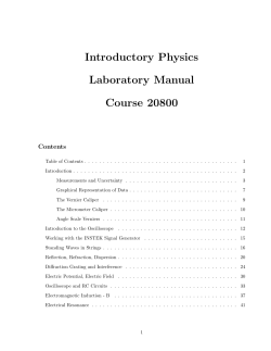 Physics 20800 Lab Manual