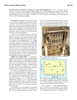 MULTIPLE ION COUNTING IN NOBLE GAS MASS