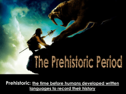 Prehistoric Powerpoint