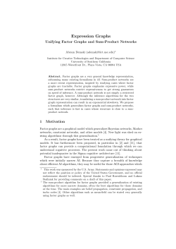 Expression Graphs - CS@USC - University of Southern California
